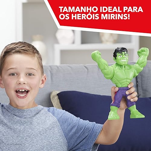 Miniatura 5 de Playskool Heroes Marvel Super Hero Adventures Mega Mighties Hulk Figura de acción coleccionable de 10 pulgadas, juguetes para niños a partir de 3