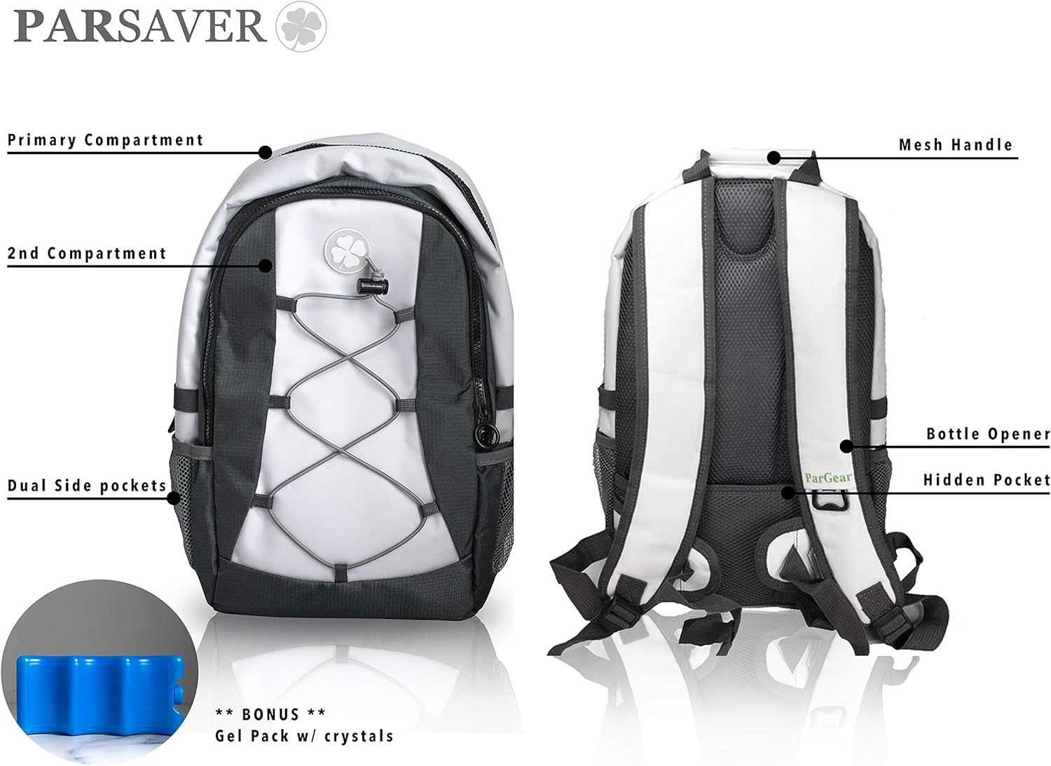 Parsaver Sport Backpack Cooler - Designed for Spectators Watching Sports