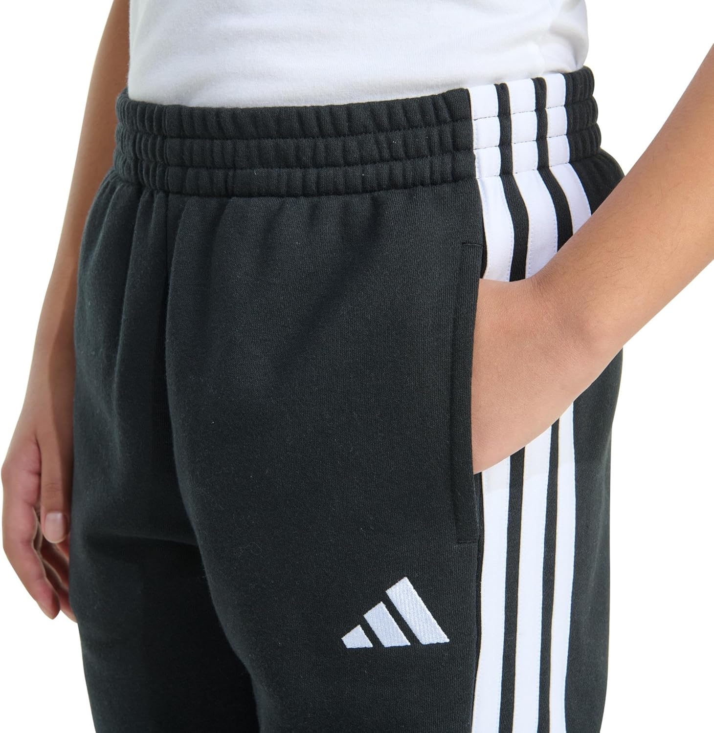 Adidas Girls Fleece 3-Stripe Jogger - Image 5