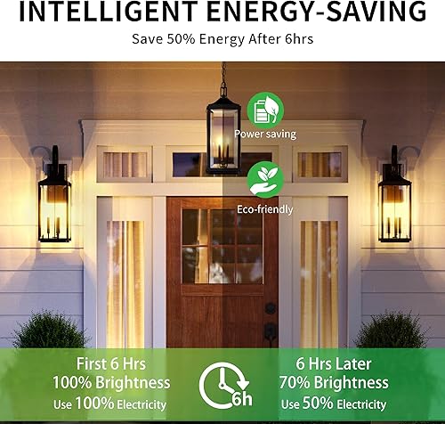 Miniatura 5 de Bombillas regulables del atardecer al amanecer para exteriores, bombilla de detección de luz automática, 1000 lm, equivalente a 75 W, blanco suave