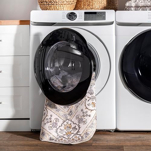 Miniatura 7 de nuLOOM SpinClean - Alfombra de área lavable a máquina, resistente a las manchas con base antideslizante, perfil bajo para sala de estar, dormitorio