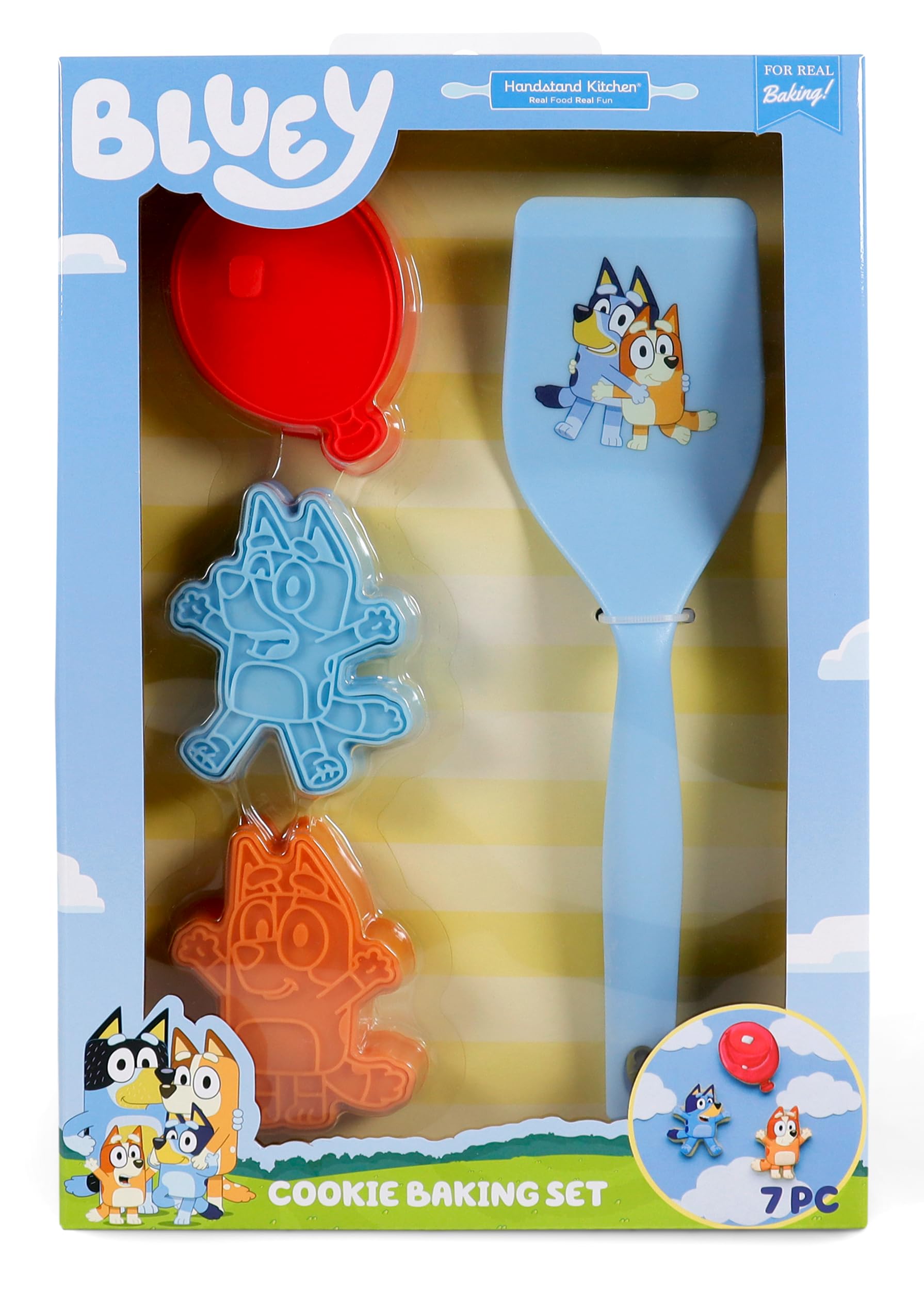Amazon.com: Handstand Kitchen Bluey Cookie Baking Set with Three