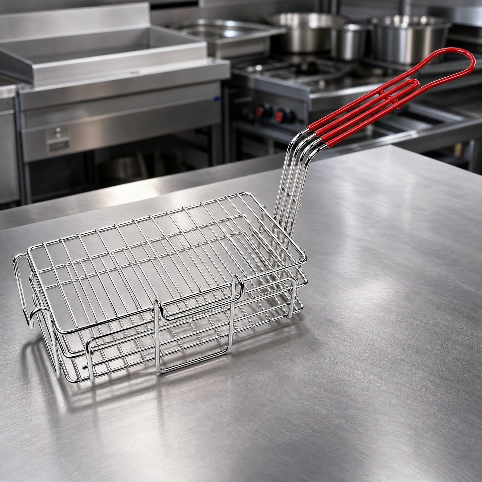 Ronyme Panier Friture Professionnel à Robuste Panier Friture Poignée Rge Ergonomique pr Restaurateurs