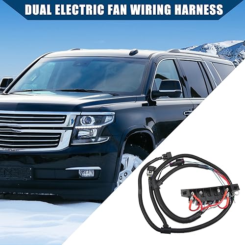 Miniatura 3 de Arnés de cableado de ventilador eléctrico dual para Silverado 1500 2500 3500 para Sierra 1500 2500 3500 PickupArnés de ventilador de refrigeración