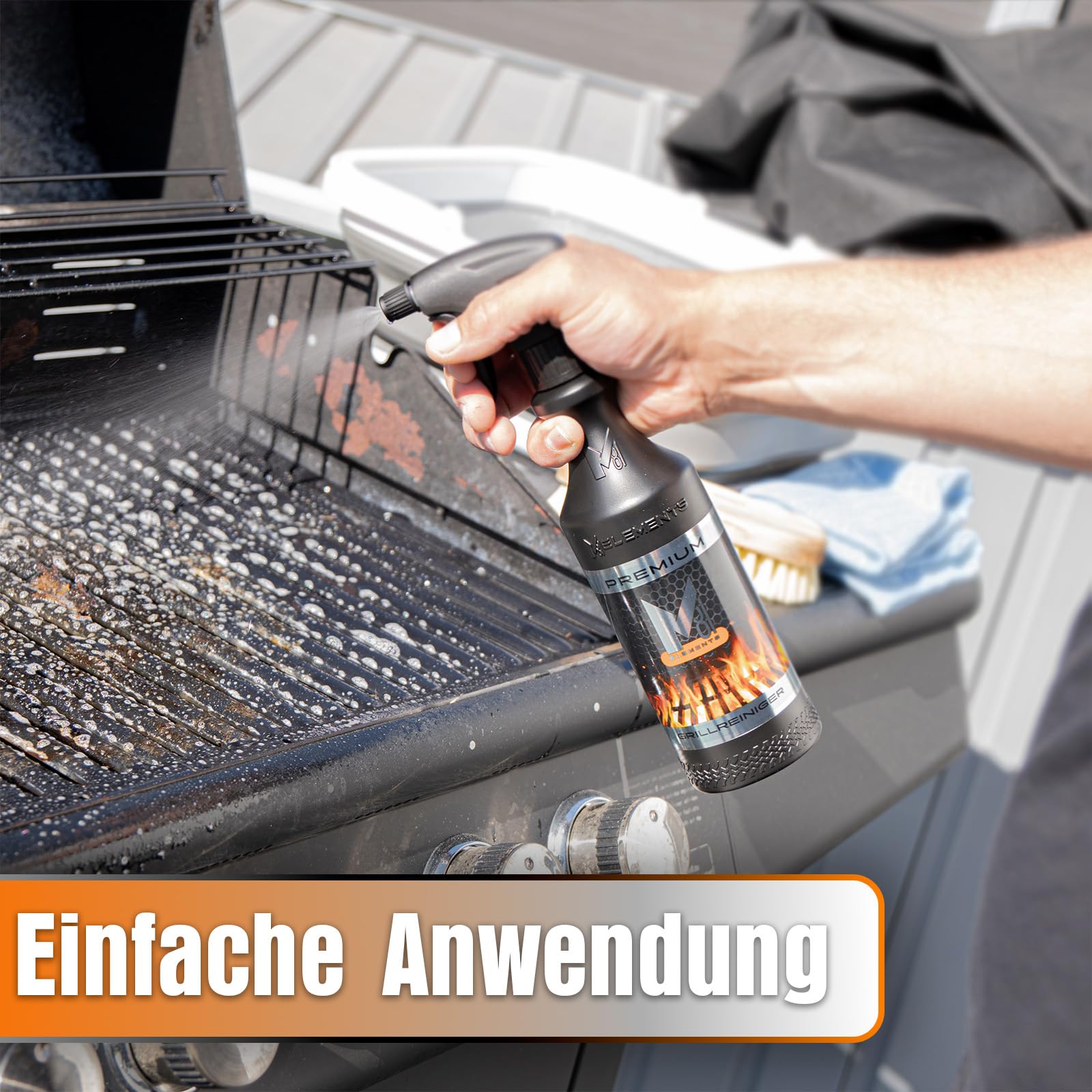 Środek do czyszczenia grilla premium do BBQ | grilla | grilla gazowego | piekarnika | rusztu do grillowania i kominka | grilla opalanego węglem | środek do czyszczenia piekarnika