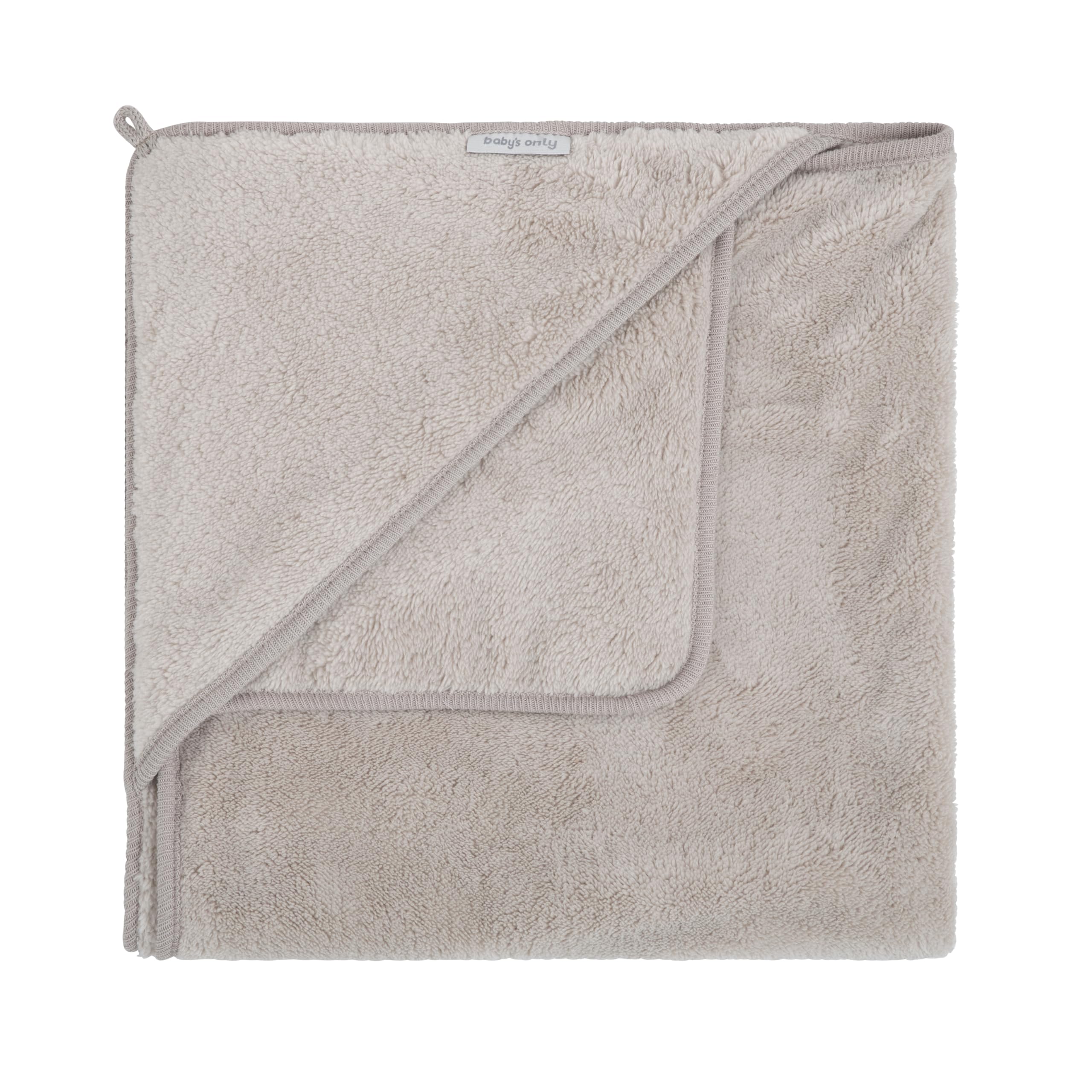 Baby's Only - Hooded baby blanket Cozy - Urban Taupe - 75x75 cm โ image 1