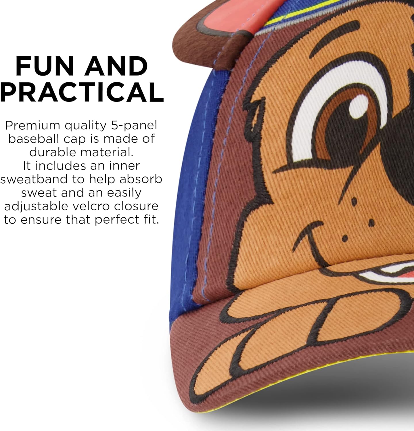 Nickelodeon Boys Baseball Cap, Paw Patrol Marshall Adjustable Toddler Hat, Ages 2-4 Or Boy Hats For Kids Ages 4-7 - Image 4