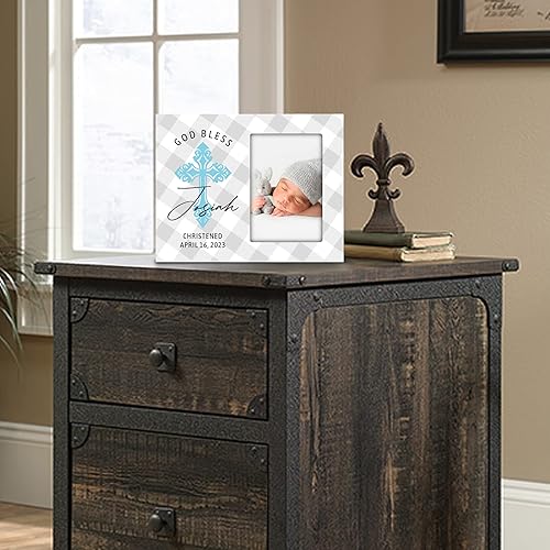 Miniatura 7 de Lifesong Milestones Marco de fotos de bautizo para bautizo, regalos de bautismo personalizados para niñas, niños, regalos de padrino, regalos de