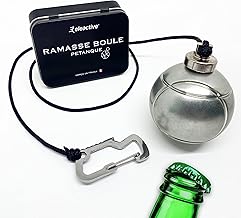 Eleactive® Ramasse Boule de Pétanque Magnétique Accessoire pour Amateurs Compétition Aimant néodyme Ultra Puissant Ouvre Bouteille et Mousqueton intégré