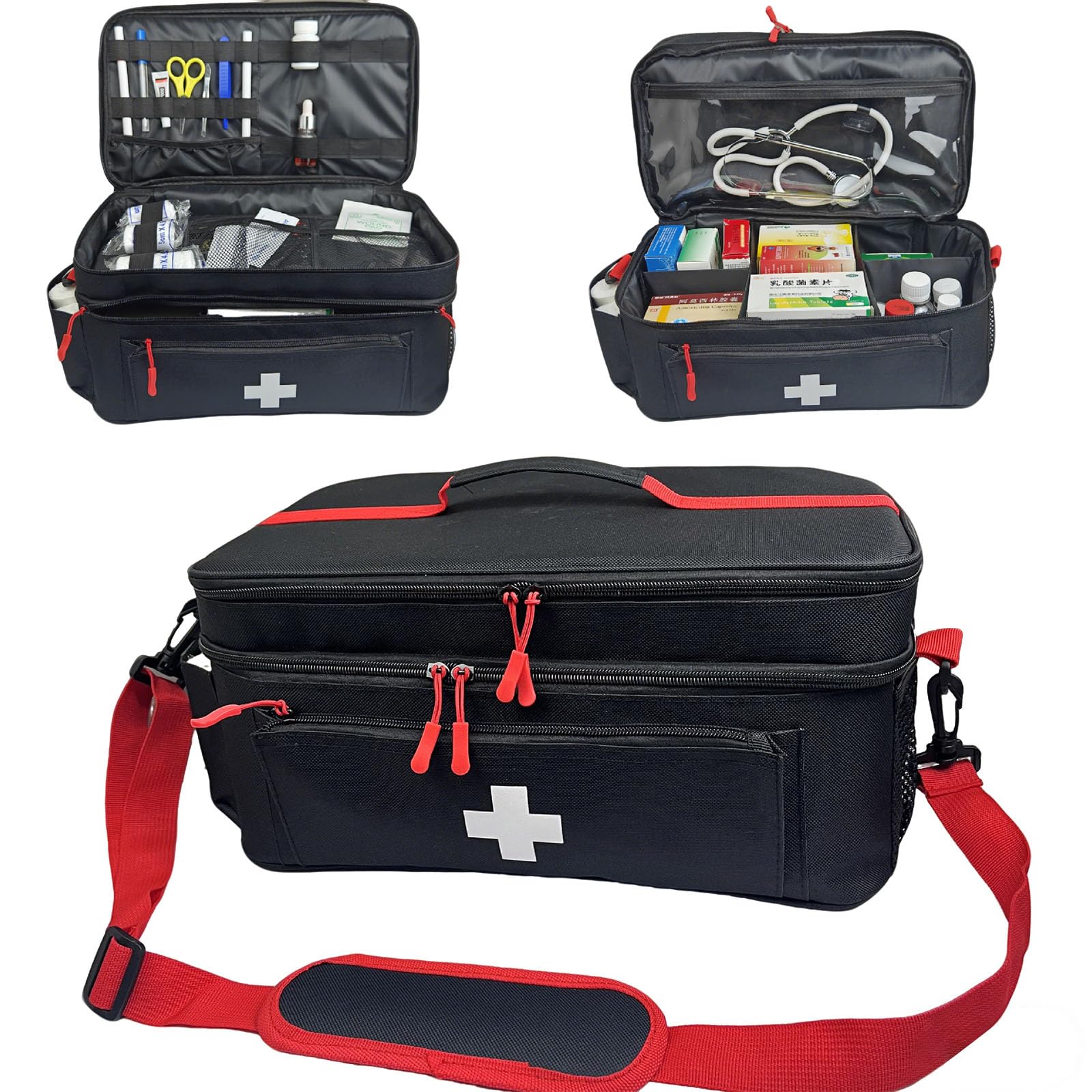Planification de médicaments pliable et transportable à plusieurs compartiments pour la maison - 6