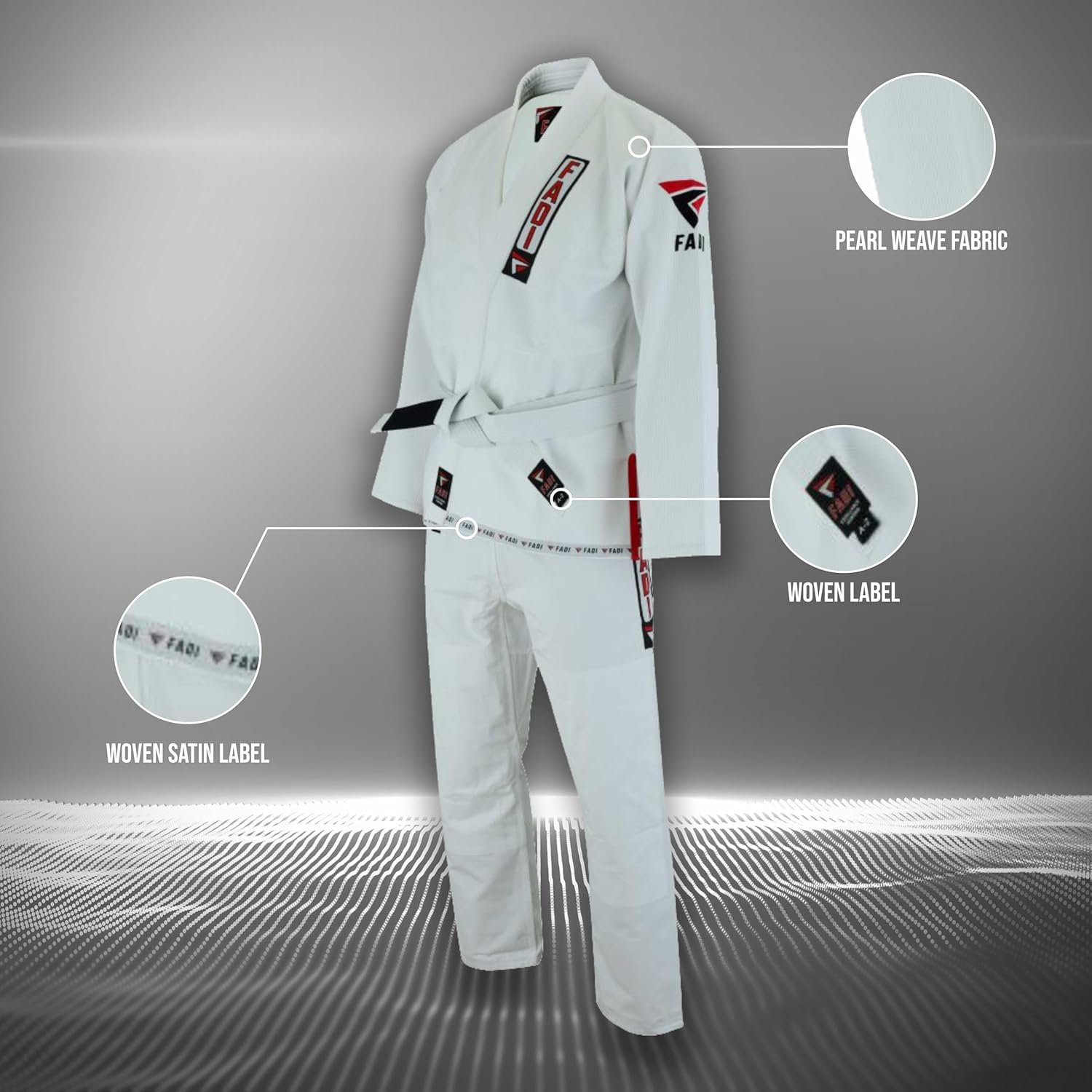 Excellence Kimono Series Premium BJJ Gi for Men | Jiu Jitsu Gi BJJ Uniform Poly/Cotton Blend | White/Black