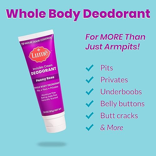Miniatura 19 de Lume - Desodorante natural - Axilas y partes privadas – Sin aluminio ni bicarbonato de sodio, hipoalergénico y seguro para pieles sensibles – Pomo