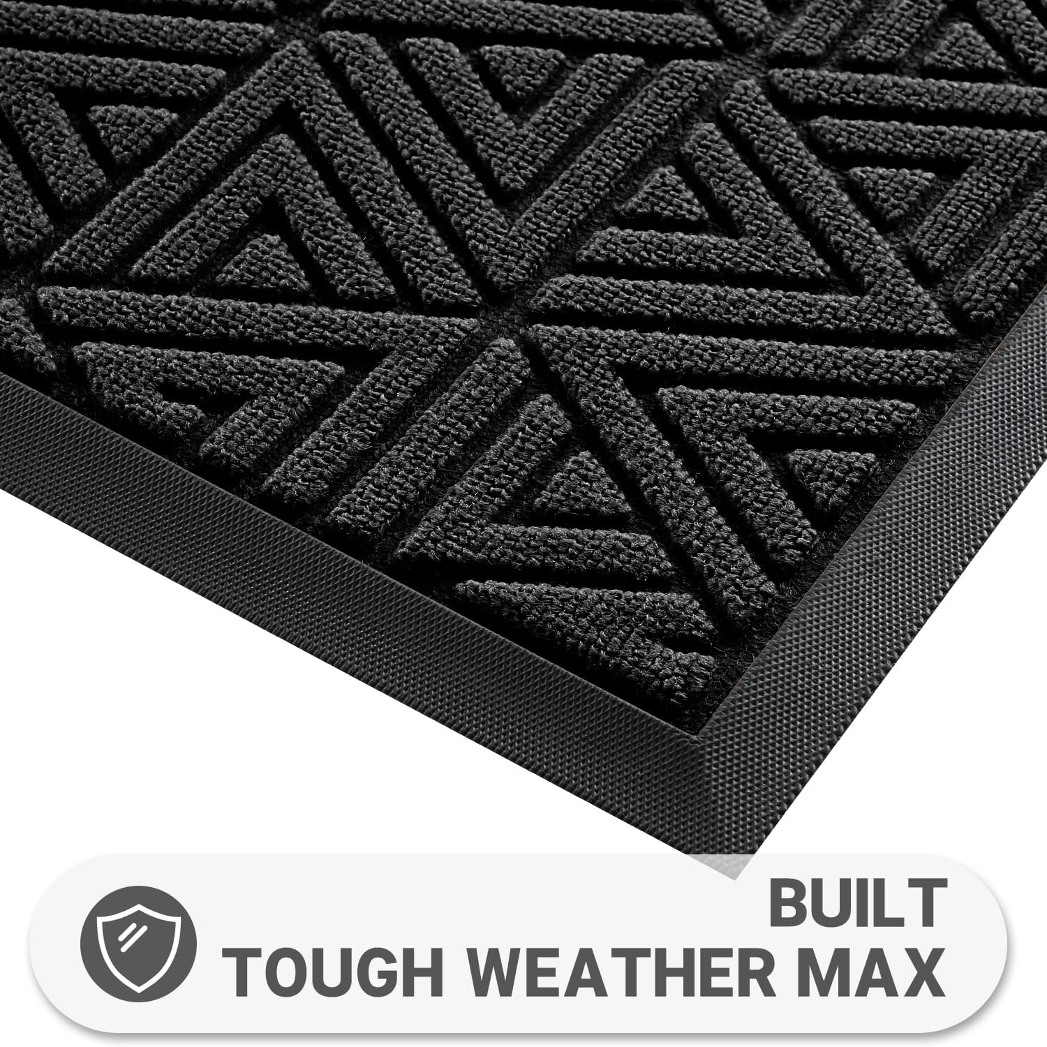 Yimobra Durable Front Entrance Door Mat, Heavy Duty Outdoor Indoor Doormat Entryway Floor Mat, Non Slip Rubber Backing - Image 2