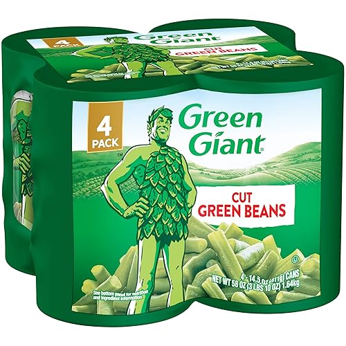 Green Giant Frijoles verdes cortados, paquete de 4 latas de 14.5 onzas