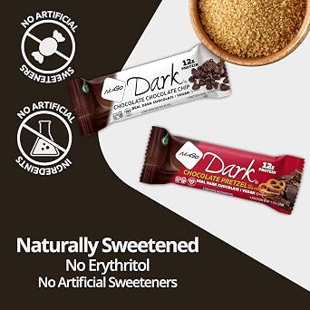 NuGo Dark Chocolate Mint Chocolate Chip, 13g Protein Bar, Vegan, Gluten Free, Non-GMO, Kosher Pareve, 12 Count