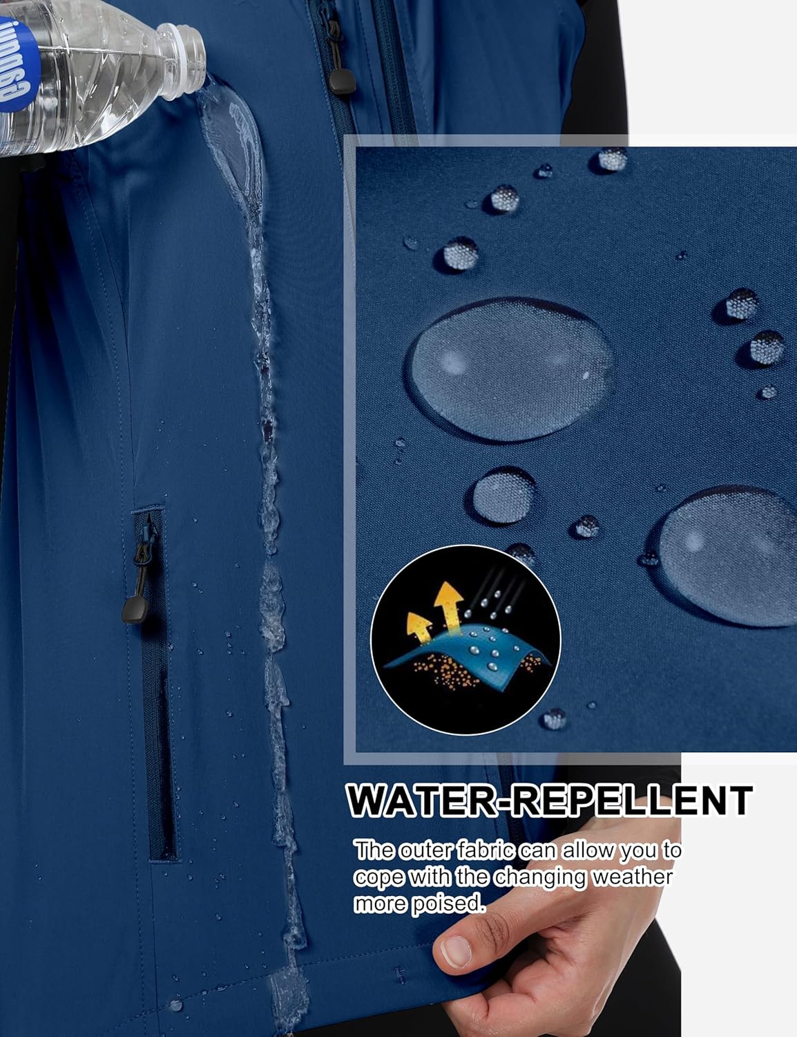 Little Donkey Andy Women's Lightweight Quick Dry Vest Summer Windproof Sleeveless Elastic Jacket for Golfing Cycling Running - Image 2