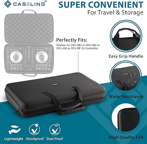 Funda rígida para controlador de DJ Pioneer DJ DDJ-SB2 De Caseling