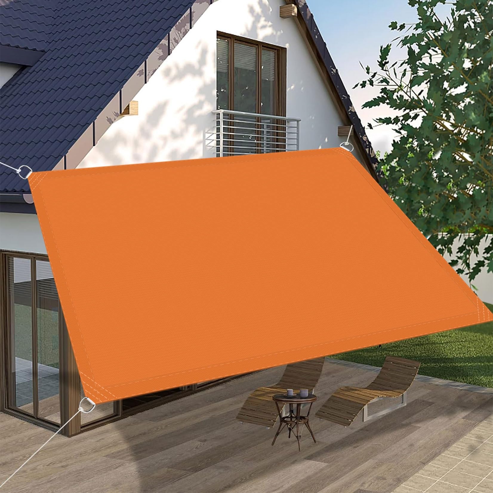 長方形日よけ シェード 固定ロープ 付属(3X4m)(3×3m) Amazon.co.jp: 日除けシェード 3 x 4 m Uvカット 長方形オーニング