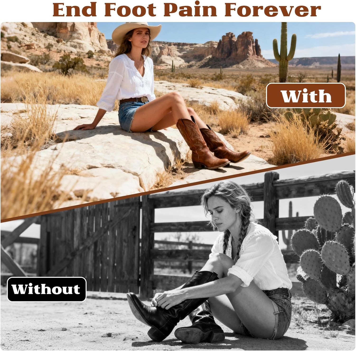 Cast Aluminum Boot Instep Stretcher & Vamp Raiser, Heavy Duty Shoe Expander for Men & Women, Adjustable Instep Stretcher for Western, Cowboy, Hiking, Work & Riding Boots