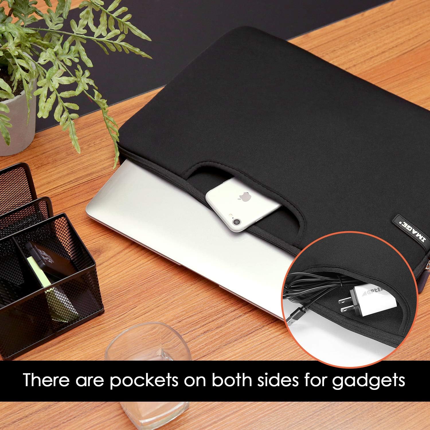 Protective Case for A4 Light Box, Image Carrying Bag Travel Storage Case Pouch Cover with Pockets, for FIXM AGPTEK Tikteck ME456 LITENERGY LED Light Pad A4, Tracing Light Table