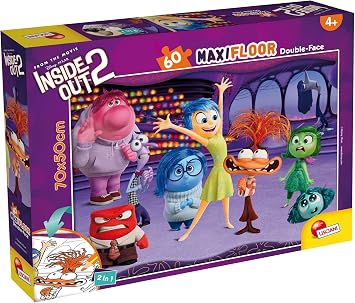 Lisciani - Disney Inside Out 2 - MaxiFloor Puzzle 60 Pieces - 4+ Years