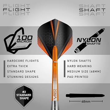 RED DRAGON Darts | Amberjack | Steel Tip | Tungsten Darts Set | 22g - 30g