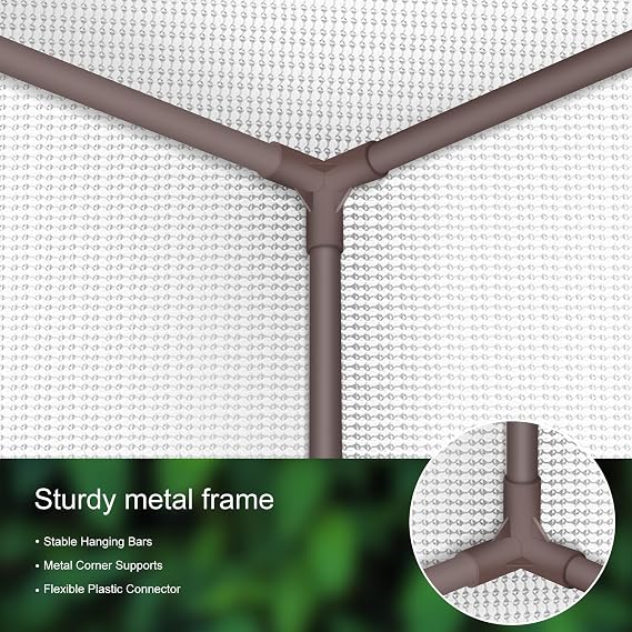 ATOUR 24x24x63 Grow Tent, 1680D High Reflective Mylar Hydroponic Grow Tents, Waterproof Grow Tent with Double Cleart Observation Door and Floor Tray, for Indoor Plant Growing
