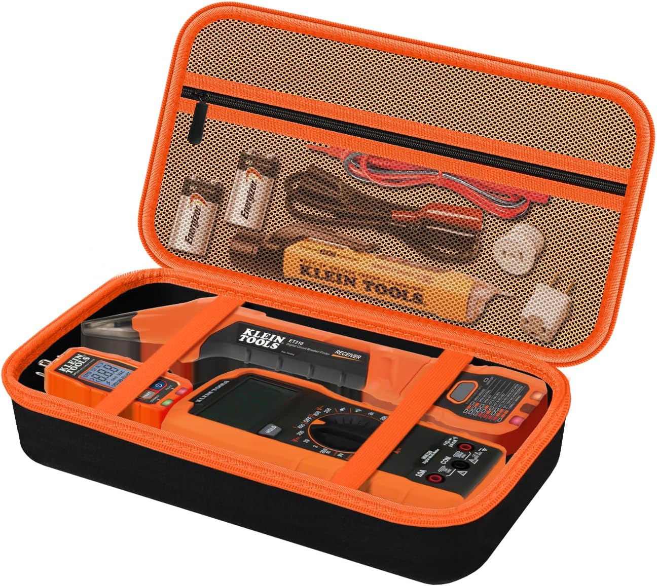 Storage Case Only for Klein Tools Electrical Testers -Hard Protective Carrying Bag Compatible with 80101 Circuit Breaker Finder Kit & ET310/ 69149P Digital Multimeter, XL Size (Does NOT Include Tools)