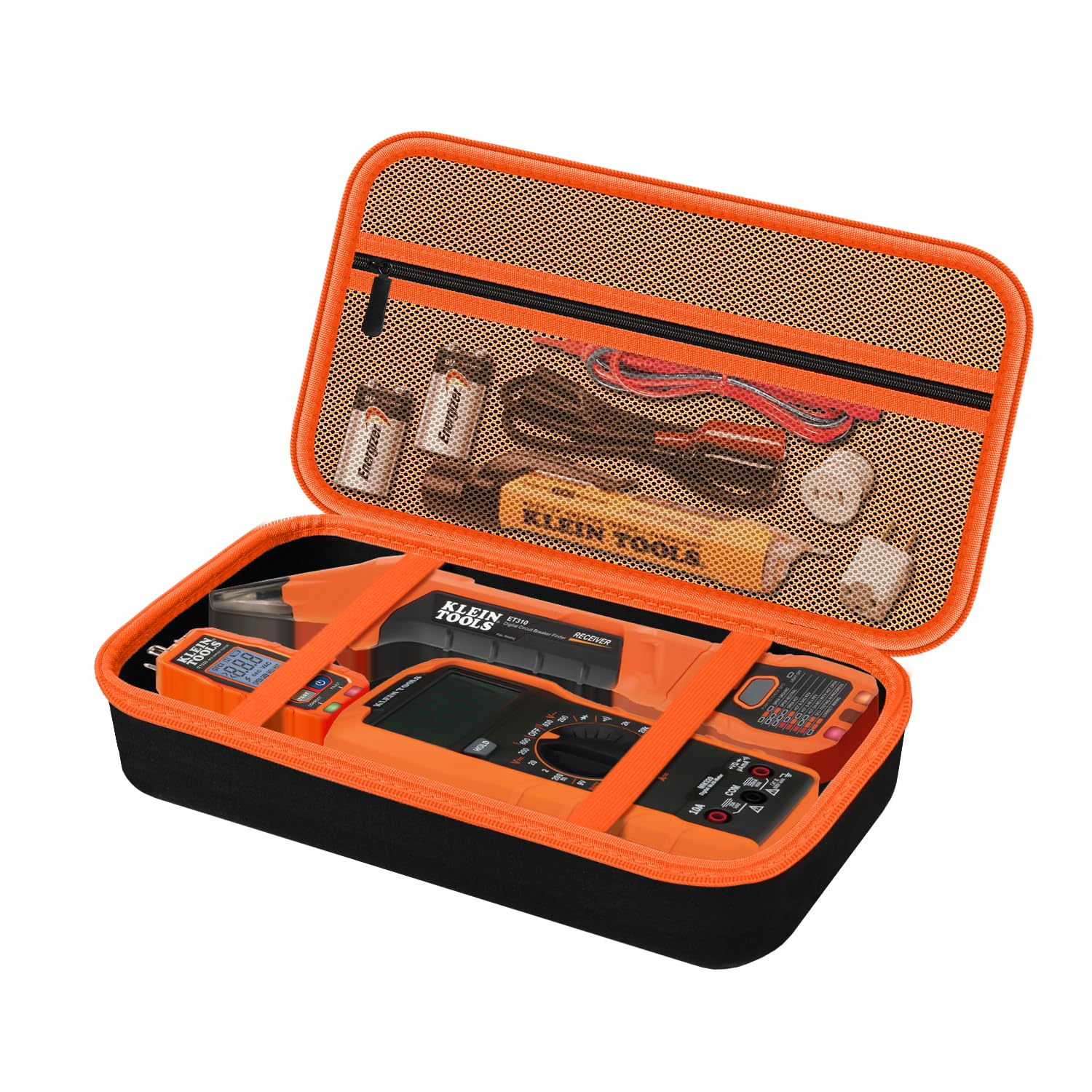 Storage Case Only for Klein Tools Electrical Testers -Hard Protective Carrying Bag Compatible with 80101 Circuit Breaker Finder Kit & ET310/ 69149P Digital Multimeter, XL Size (Does NOT Include Tools)