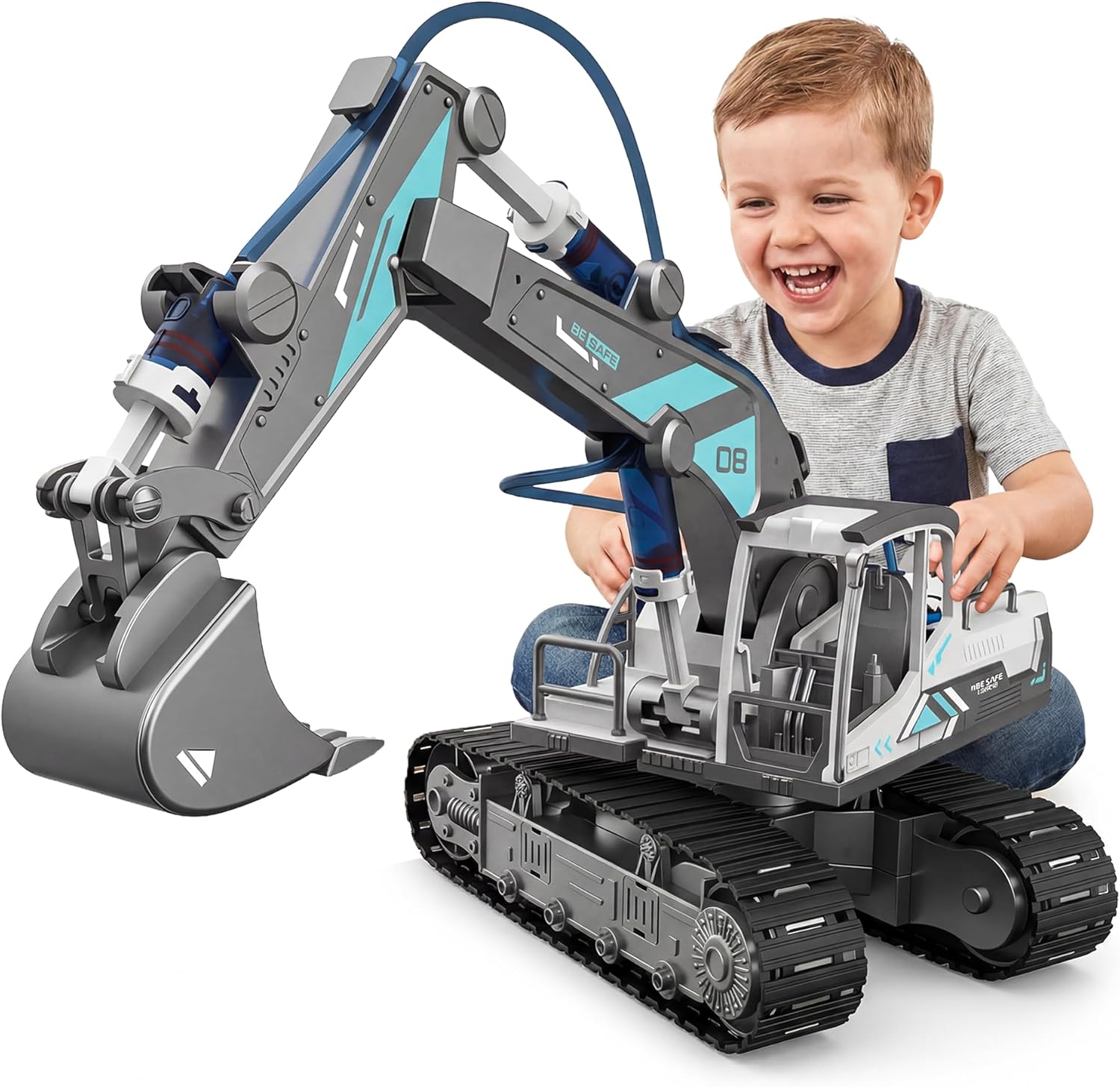 SMILESSKIDDO Science Kits for Kids Age 8-12 - 137 Pcs STEM Toys for Ages 8-13 with Hydraulic Grab, Teen Boys Gift Ideas Crane Toy, Teenage Engineering Kit Construction Vehicle Toys