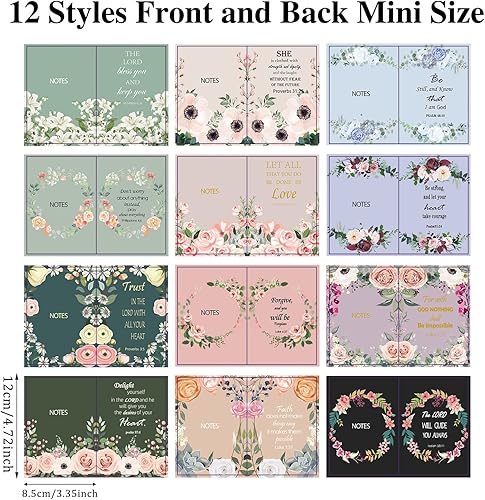 Miniatura 3 de BESARME Paquete de 24 regalos cristianos para mujeres, diario de oración de fe, cuaderno de bolsillo pequeño, cuadernos inspiradores bíblicos