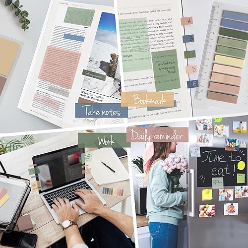 Miniatura 7 de Notas adhesivas transparentes, 650 unidades, bonito juego de notas adhesivas transparentes, pestañas adhesivas translúcidas, marcadores de anotación