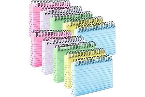 MotBach 500 Sheets Multicolor Index Cards for Learning, Home and Office, 3.3...