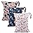 babygoal Wet Dry Bags for Baby Cloth Diapers, Washable Travel Bags, Beach, Pool, Gym Bag for Swimsuits & Wet Clothes with Two Zippered Pockets 3 Pack, 3LN25