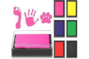 Outus 6 Colors of Safe and Washable Baby Hand and Foot Print...