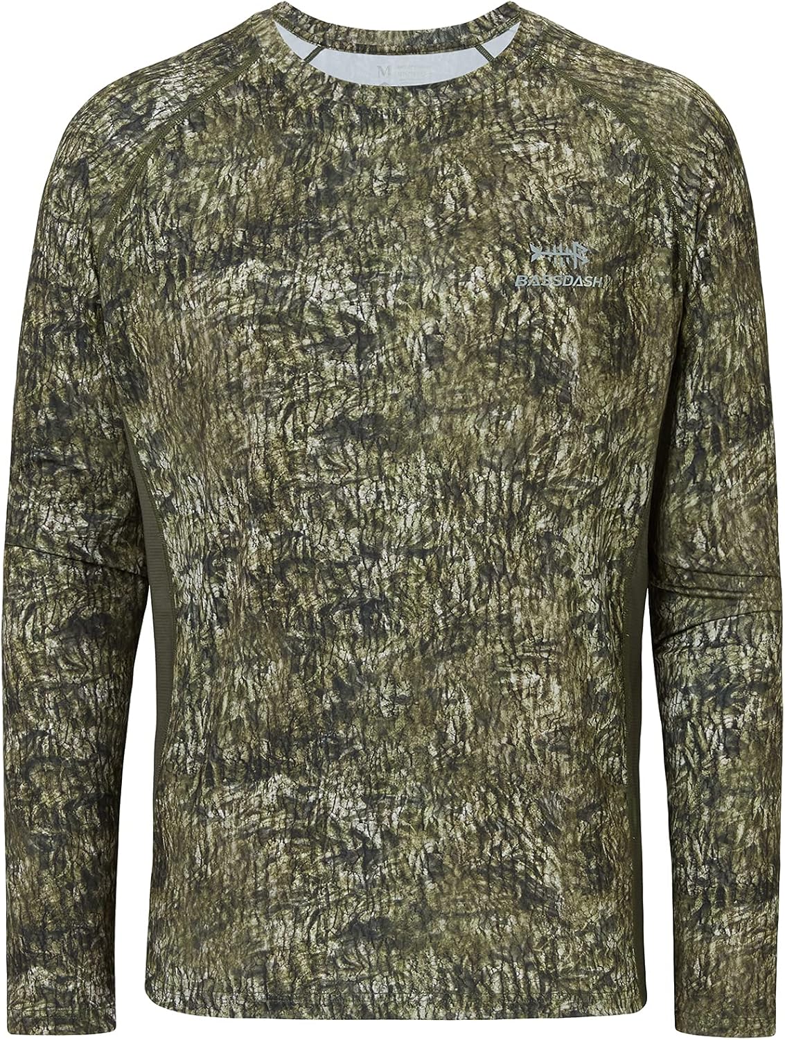 BASSDASH Men's Hunting Camo Performance Long Sleeve Shirt Fishing UPF50+ FS13M