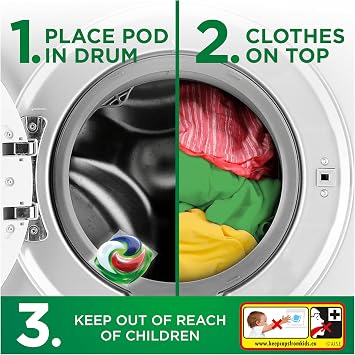 Ariel Platinum Washing Pods Extra Stain Removal (44ctx3) 132ct