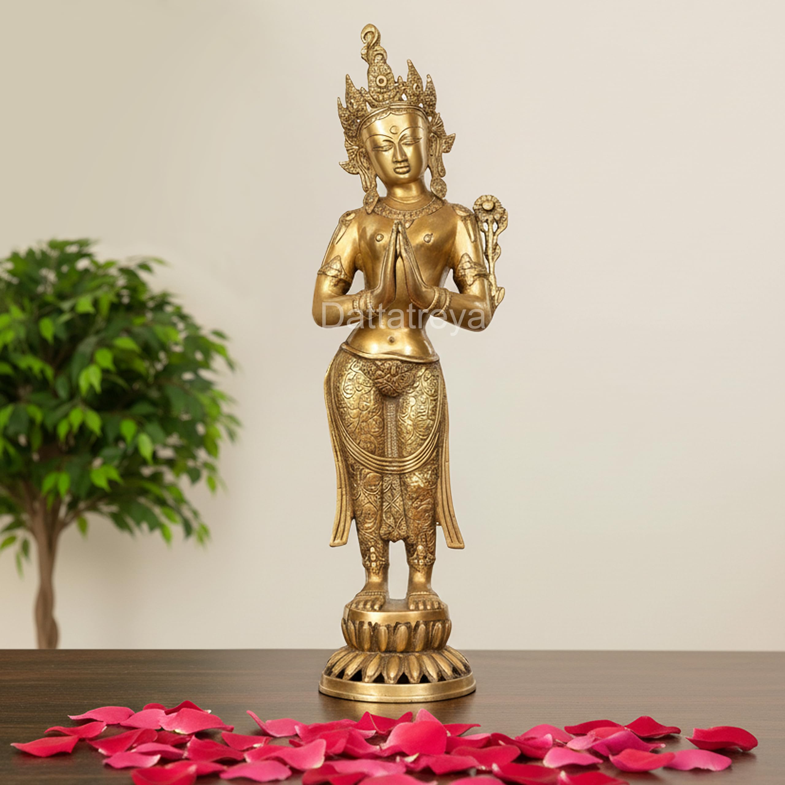 Amazon.com: Idol Collections Brass Large Namaste Tara Devi Statue