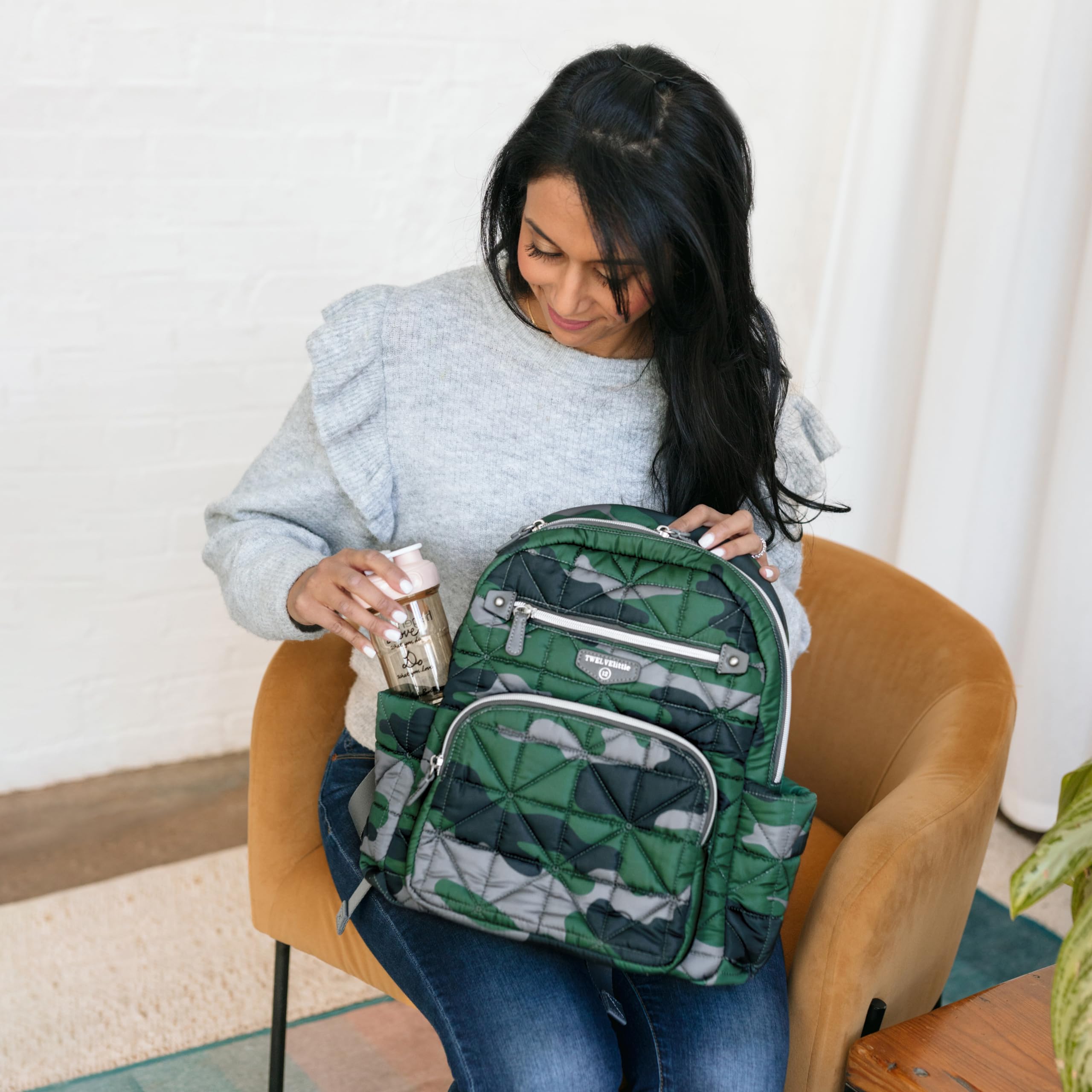 Twelvelittlelittle Companion Diaper Bag Backpack New With