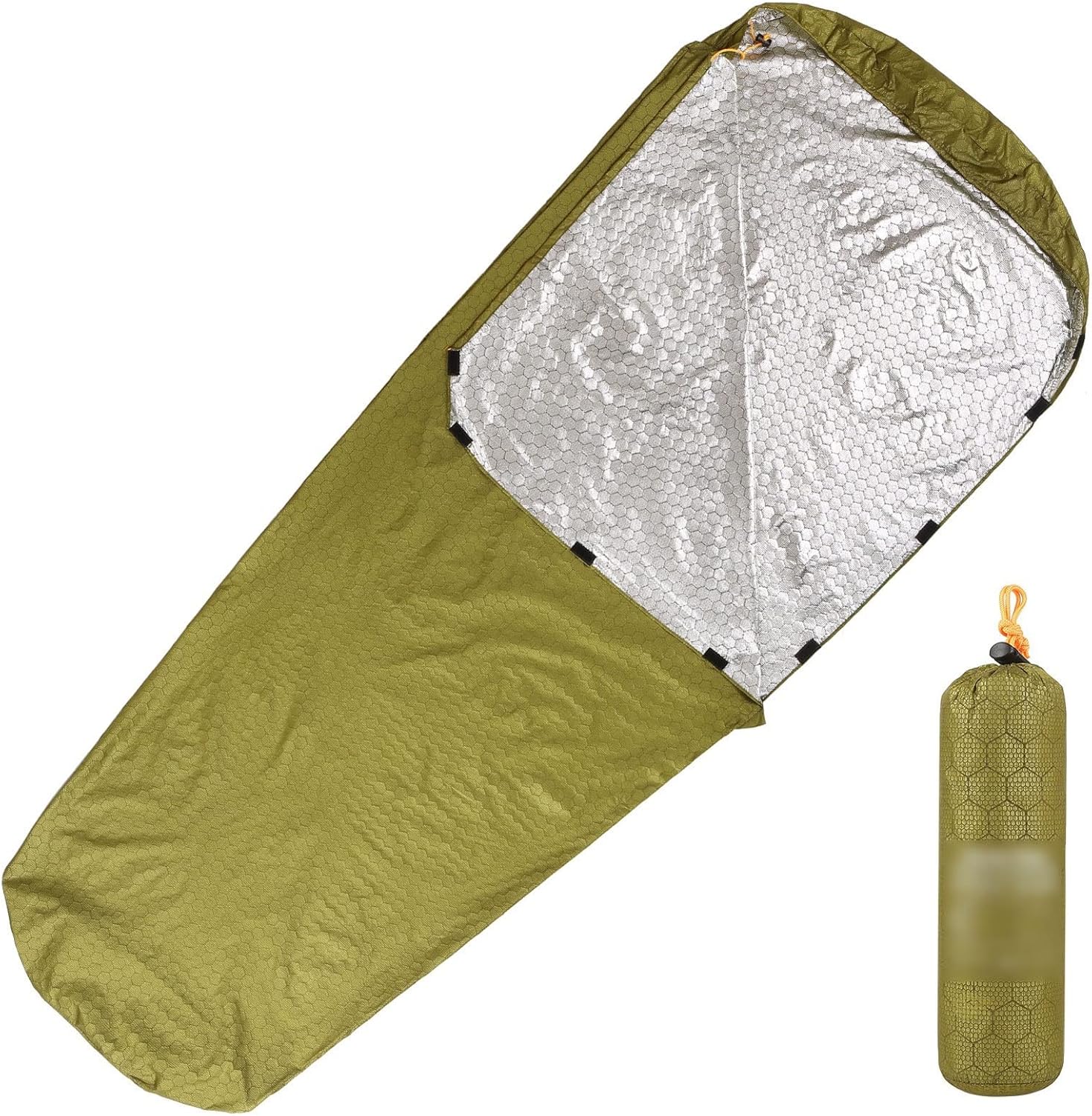 XTYPE Emergency Sleeping Bag Lightweight Waterproof Thermal Emergency Blanket Survival Gear for Outdoor Adventure Camping Hiking