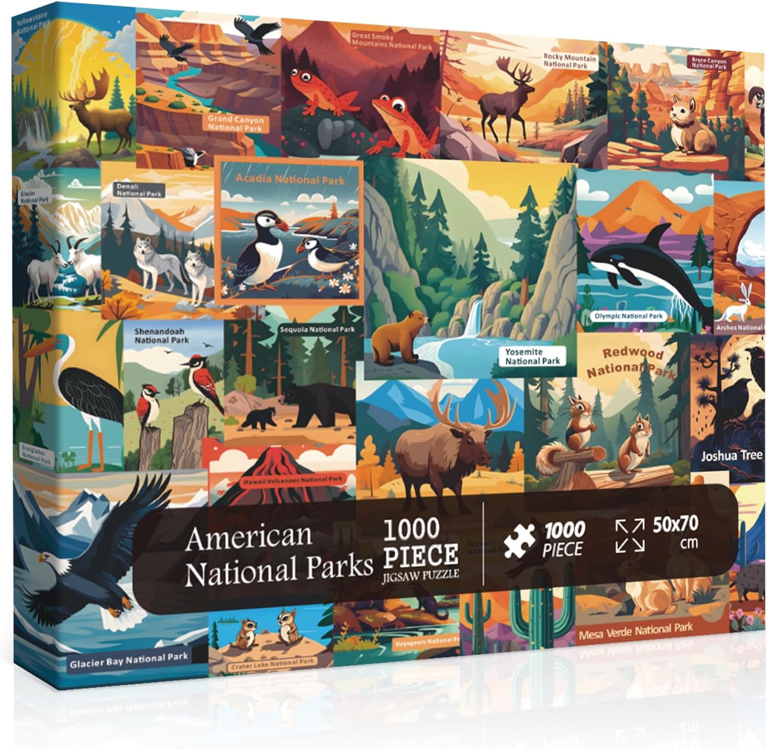 American National Parks Puzzle for Adults 1000 Pieces