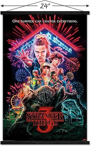Vista 40 de Trends International - Stranger Things de Netflix: Temporada 3, póster para pared de una hoja, 57 x 86 cm, versión de alta calidad no enmarcada