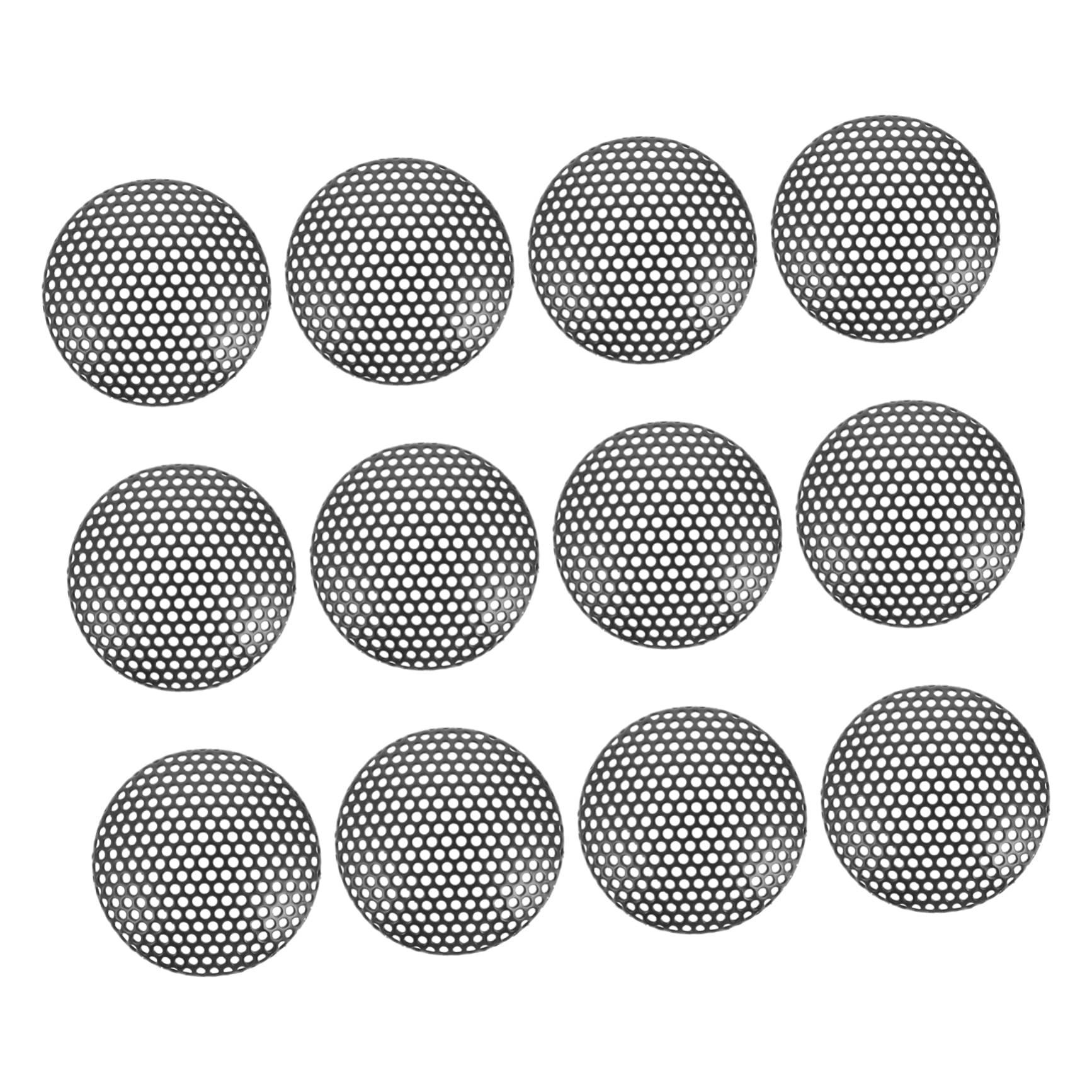 Housoutil 12Pcs Loudspeaker Protective Mesh Covers Chic Net Speaker Guards Crash Microphone Decorative Circle for Sound Box Protection