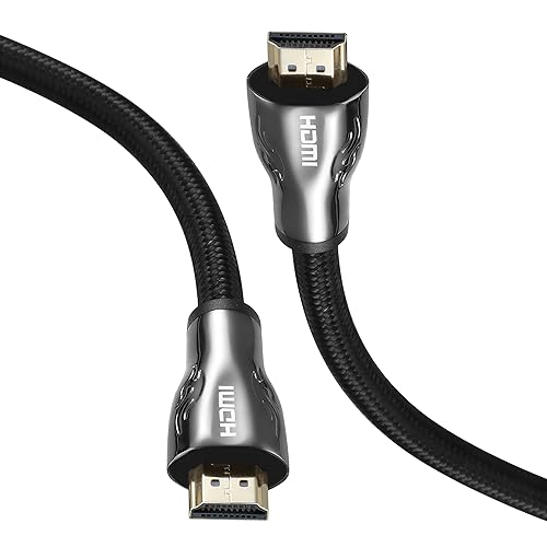 Miniatura 4 de A-tech - Cable trenzado HDMI 2.0 de alta velocidad 26AWG de 6 pies y 24 Gbps soporta 4K 2160p, HD 1080p, 3D, Ethernet Audio Return Video para PC,