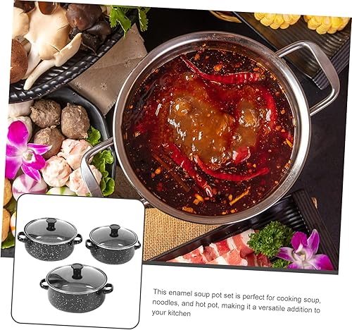 Miniatura 9 de 1 juego de mini olla de esmalte olla de cocina de estofado de cerámica para estofado de sopa cuencos de cerámica para sopa cuenco de pasta de leche