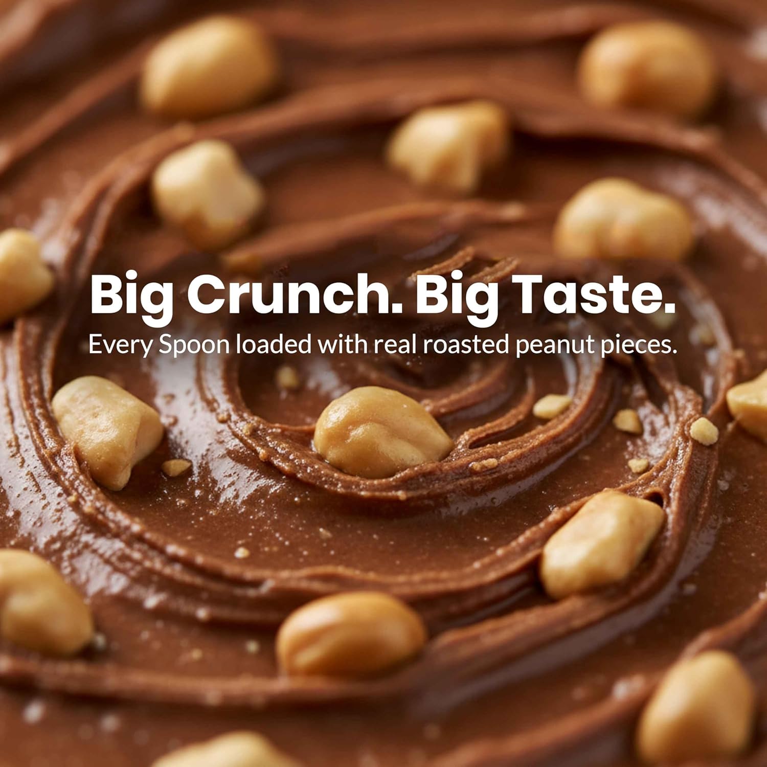 AS-IT-IS Atom Chocolate Peanut Butter Crunchy 1kg/35.2 Oz | Gluten Free 100% Plant-based Dairy-free Zero Transfats, Zero Cholesterol Made of Fresh, Roasted Peanuts