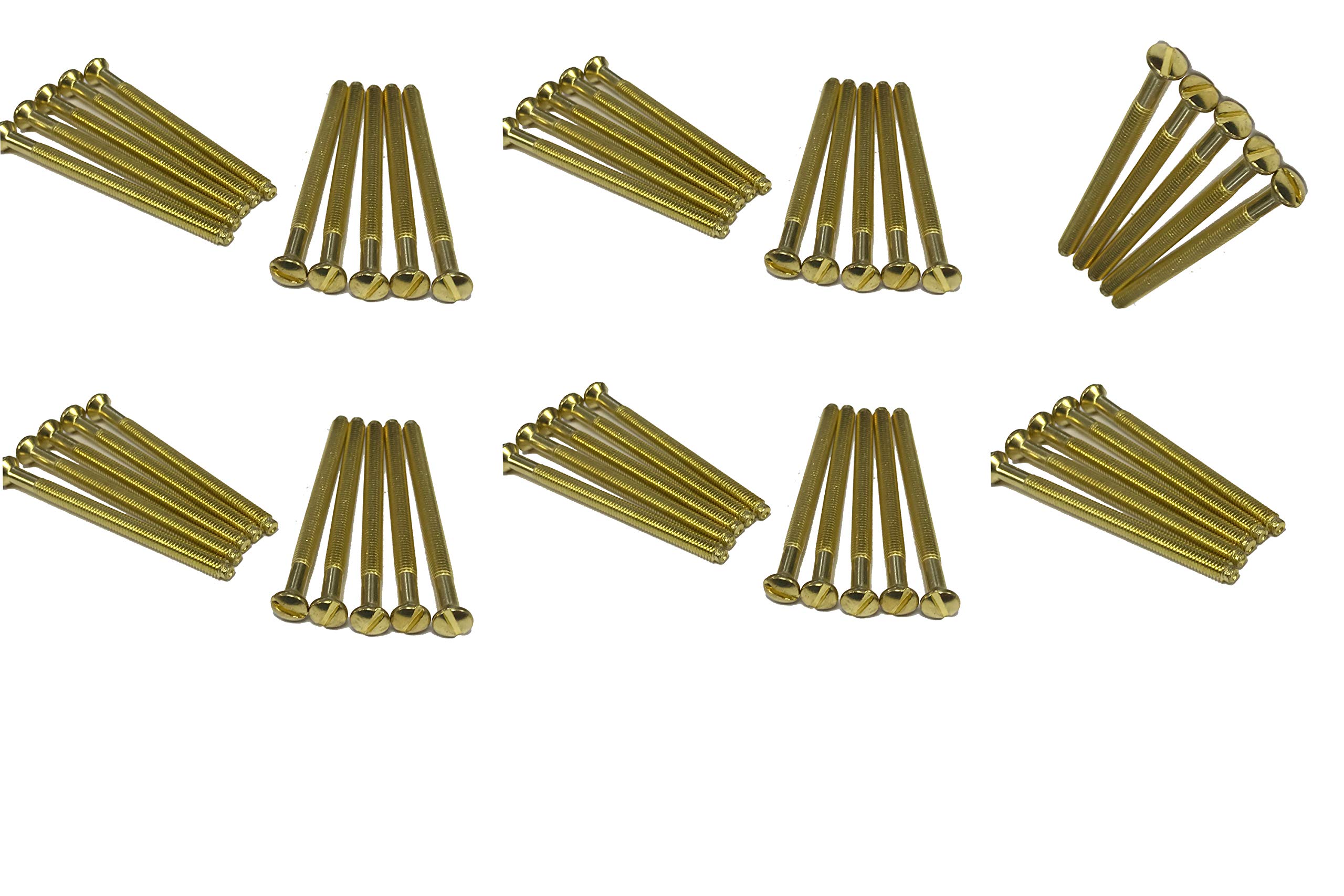 Brass Electrical Screws Long 50mm, 75mm Electrical Socket Switch Screw (50, 50mm)