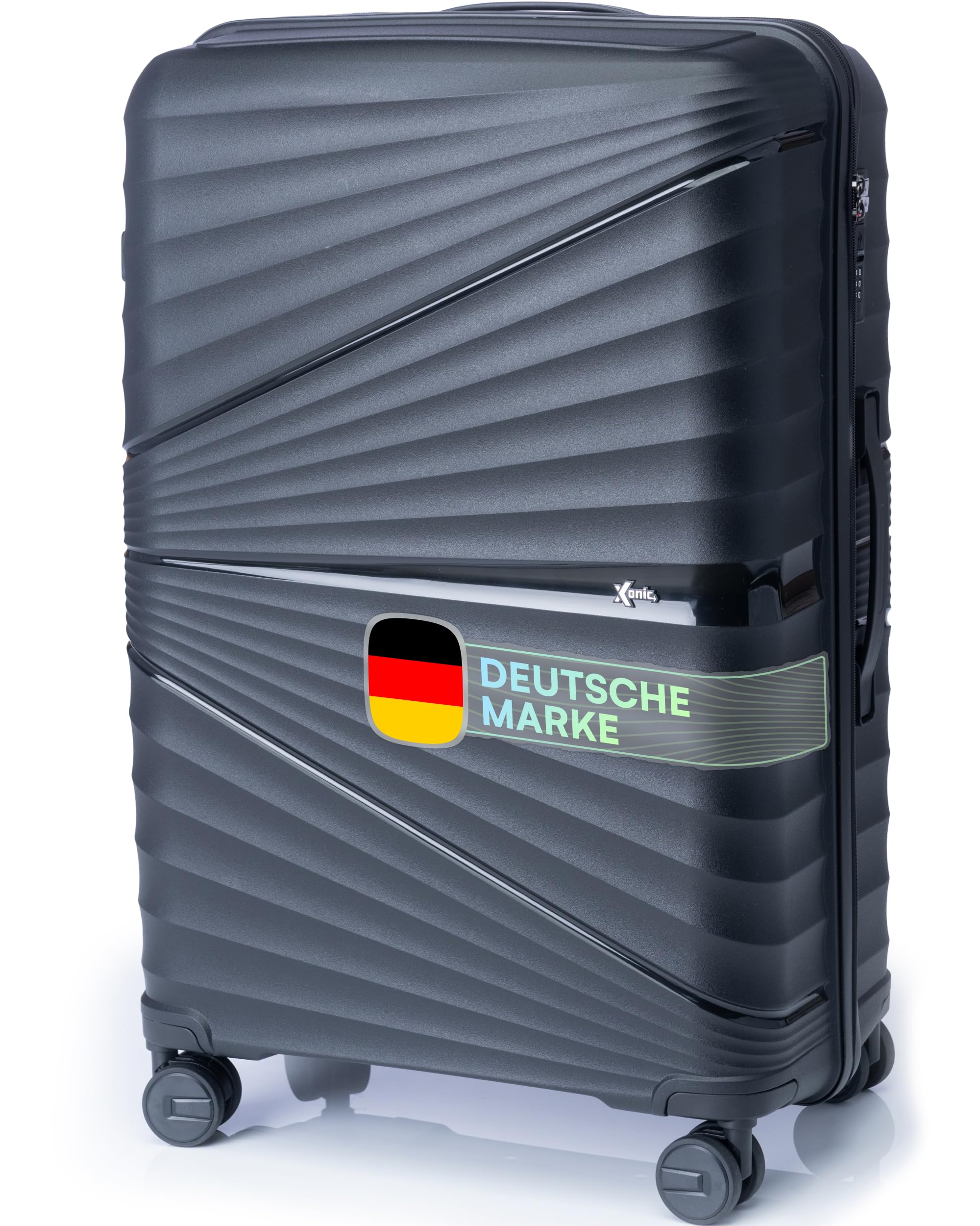Xonic® Hartschalenkoffer Serie aus Polypropylen mit 360° Doppelrollen & TSA-Schloss – Reisekoffer in verschiedenen Größen & Farben