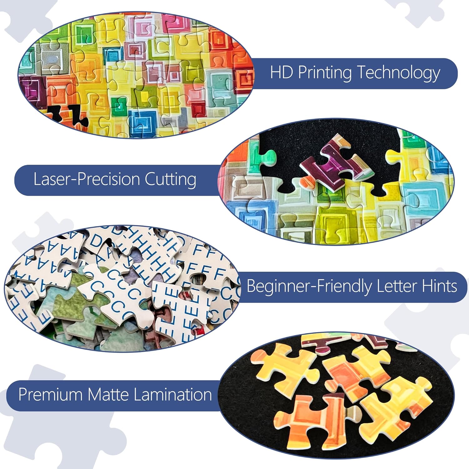 Impossible Hard Jigsaw Puzzles 1000 Pieces for Adults -Challenging Colorful Cube Art, Premium Matte Finish, 27.56 x 19.68 Inches, Perfect for Game Nights