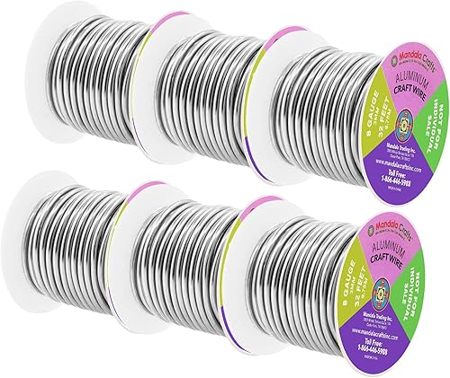 Miniatura 314 de Mandala Crafts - Alambre de aluminio anodizado de calibre 22 para hacer joyas - 121.92 m de alambre flexible de color en tonos pastel - Flexible